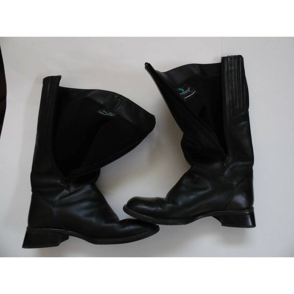 Santana Canada Womens Boots Black Block Heel Side Zip Waterproof 10 - Picture 3 of 7